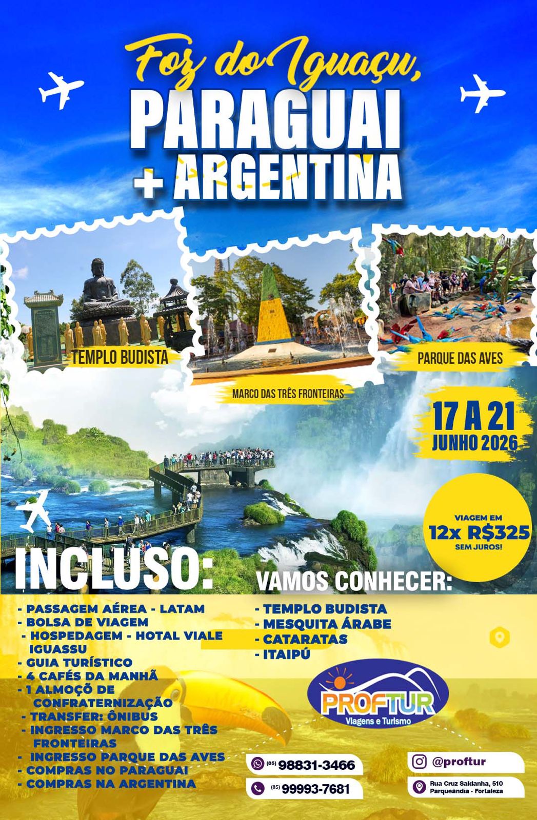 FOZ, PARAGUAI E ARGENTINA - 17 A 21 DE JUNHO DE 2026